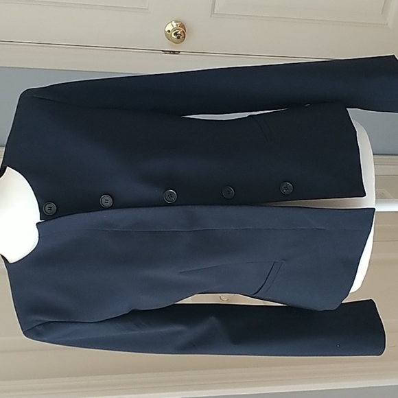 Ann Taylor Classic Navy Blazer 4 - Picture 3 of 13